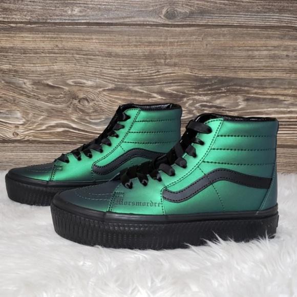New Vans Harry Potter Dark Arts Green High Tops - Picture 7 of 8